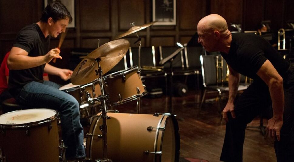 Miles Teller und J. K. Simmons in Whiplash