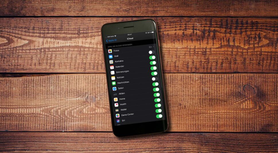 In den iOS-Einstellungen die App-Verknüpfungen mit der iCloud prüfen.