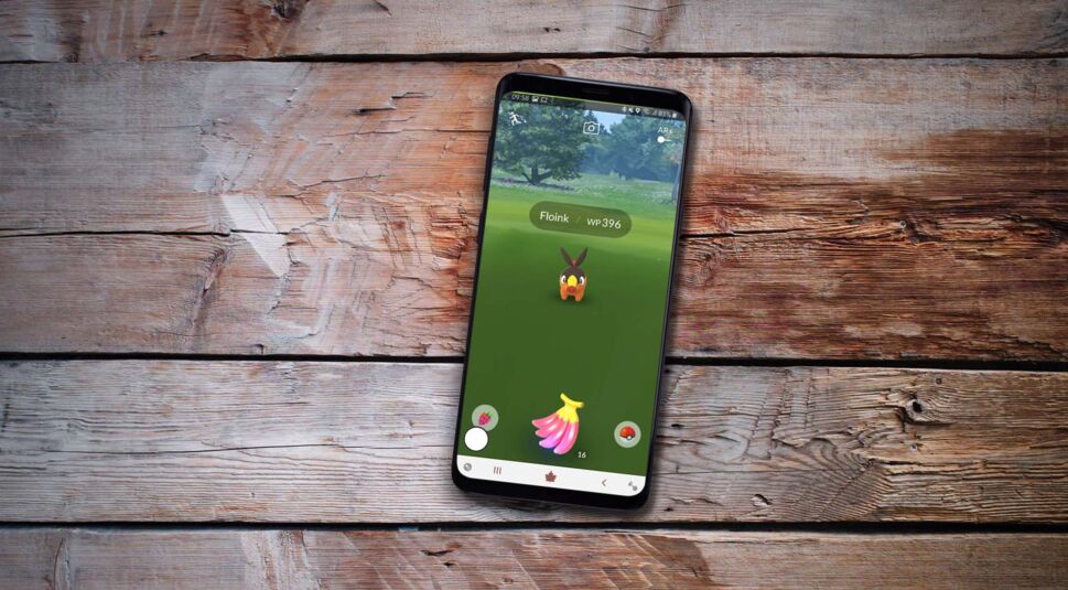 Das Pokémon Floink in Pokémon Go fangen.
