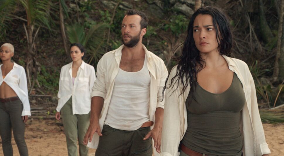 Kota Eberhardt, Michelle Veintimilla und Kyle Schmid in The-I-Land
