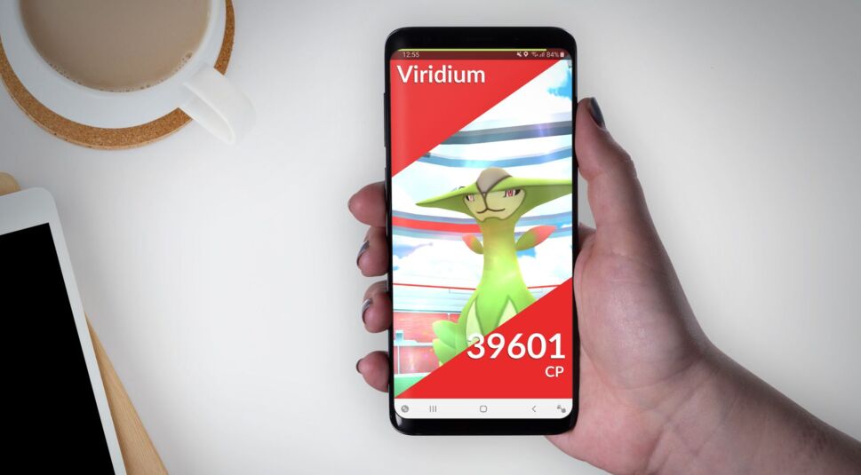 Auf Viridium in der Pokémon-Go-Arena treffen.