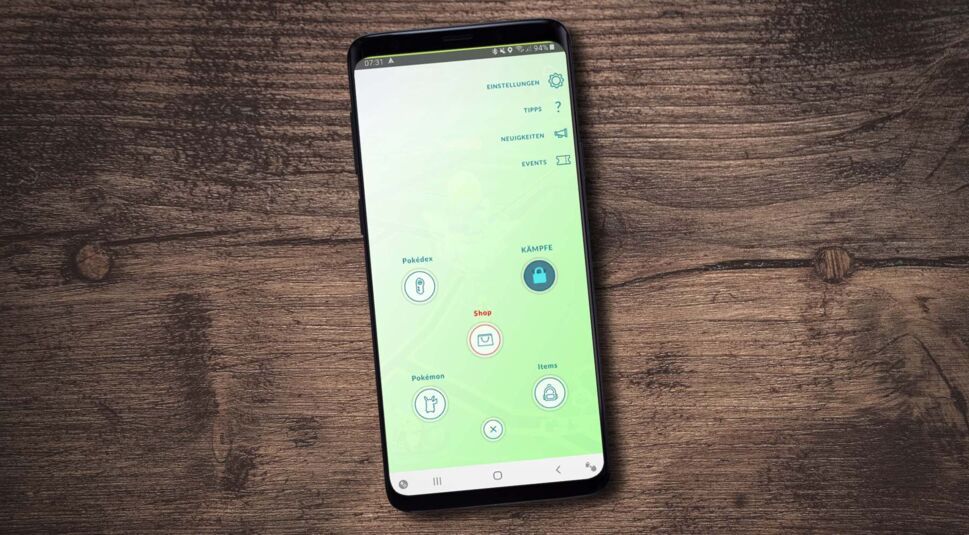 Die Funktion „Kämpfe” in der Pokémon-Go-App.