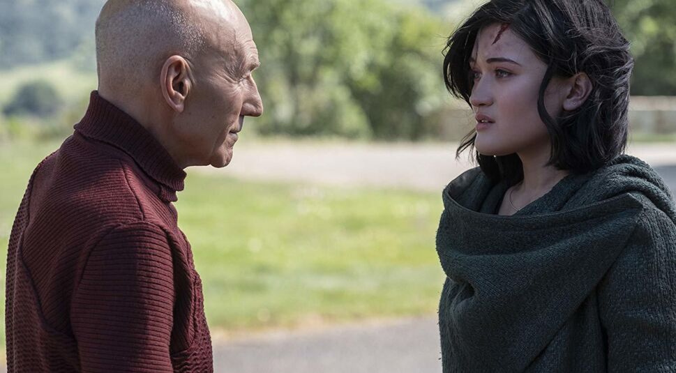 Patrick Stewart und Isa Briones in Star Trek: Picard
