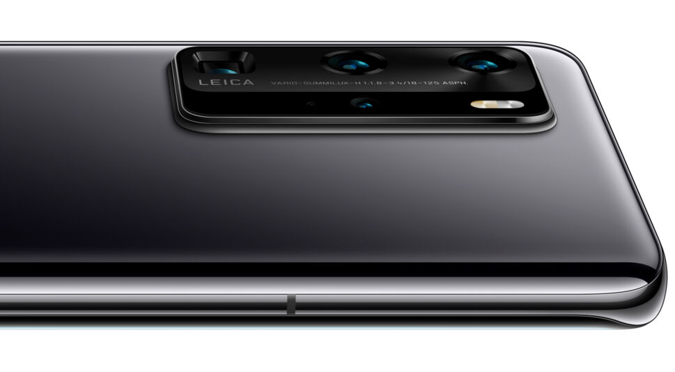 Huawei P40 Pro Leica-Kamera Rückseite mit Makro-Objektiven