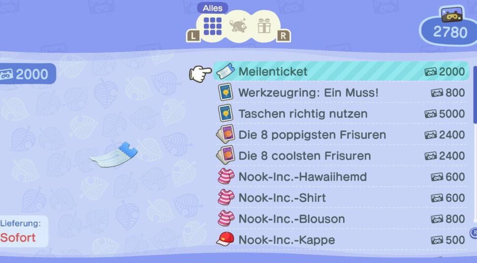 Nook-Meilen in Animal Crossing: New Horizons ausgeben.