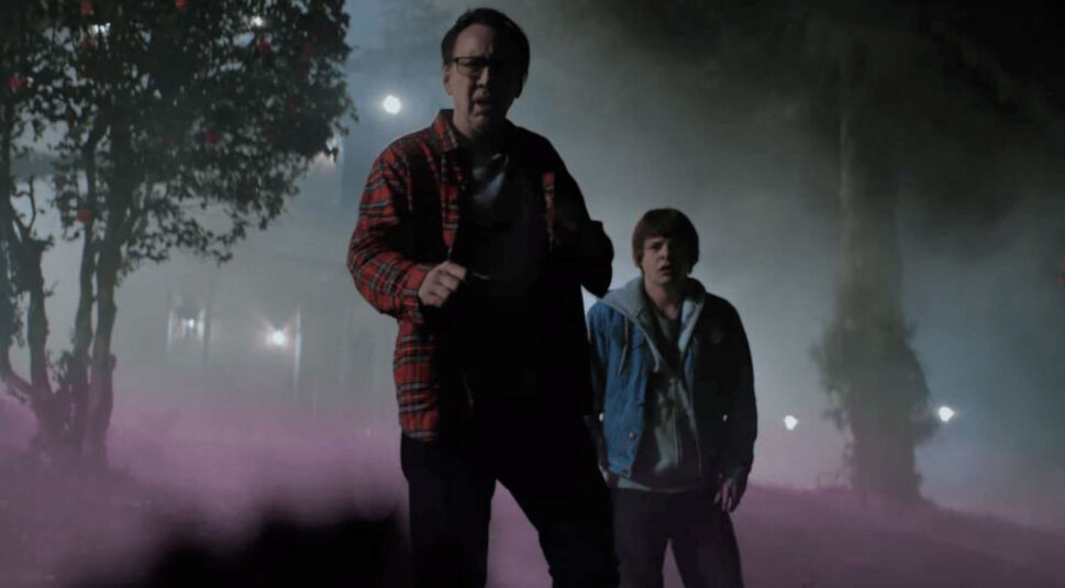 Brendan Meyer und Nicolas Cage in Color out of Space