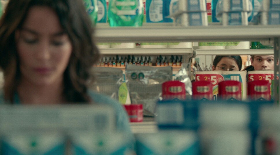 Alexxis Lemire, Daniel Diemer und Leah Lewis in Nur die halbe Geschichte