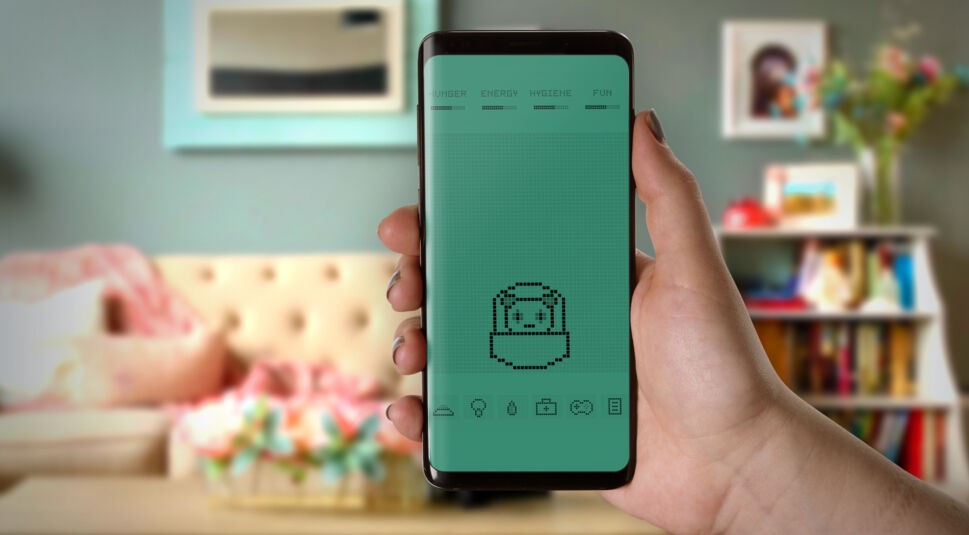 Screenshot der Tamagotchi-App Wildagotchi.