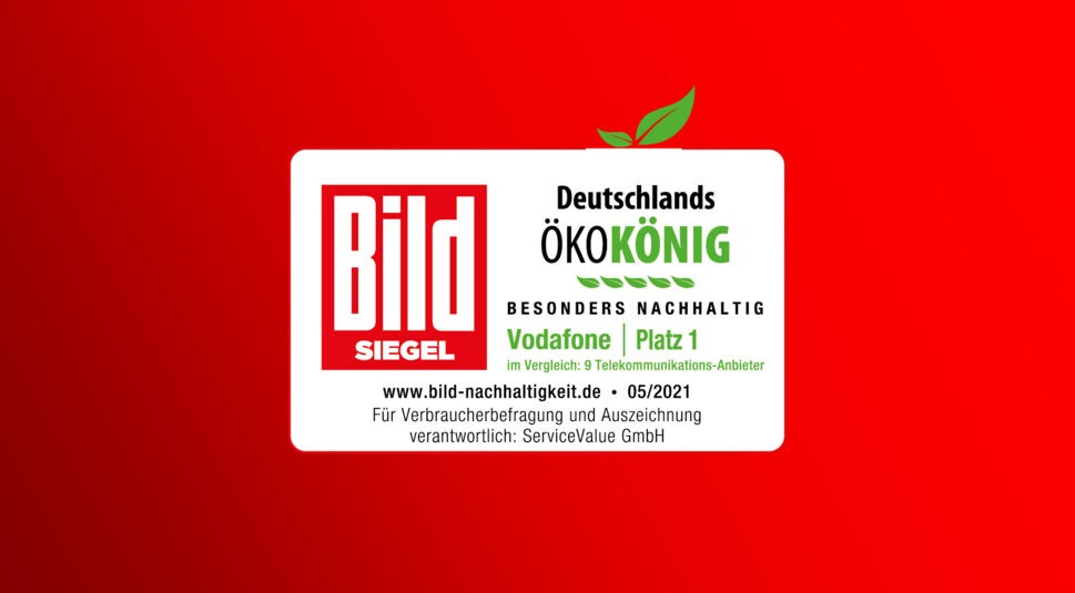 Das "Ökokönig"-Siegel der BILD als Auszeichnung für nachhaltige Unternehmen.