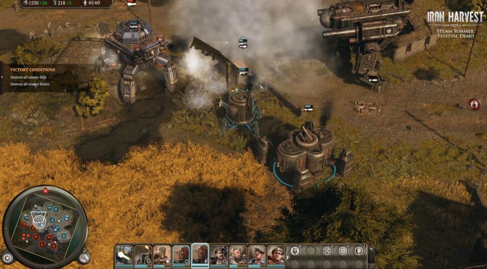 Riesige Mechs bei Iron Harvest