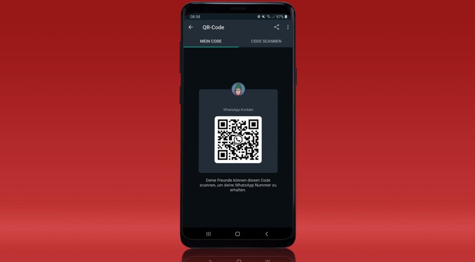 Der QR-Code-Scanner von WhatsApp