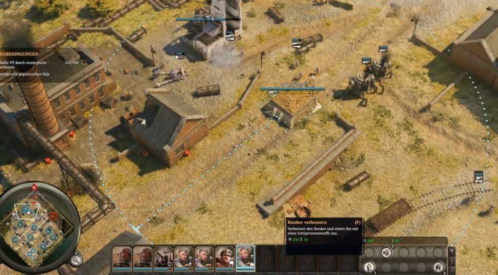  Gebäude und Einheiten lassen sich verbessern. Nutze dieses Feature.