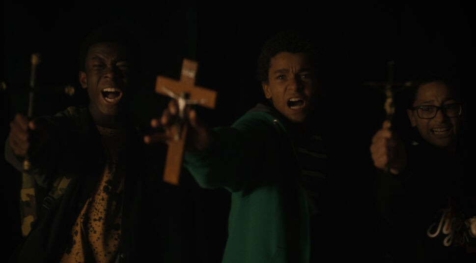 Jaden Michael, Gregory Diaz IV und Gerald W. Jones III in Vampires vs. the Bronx