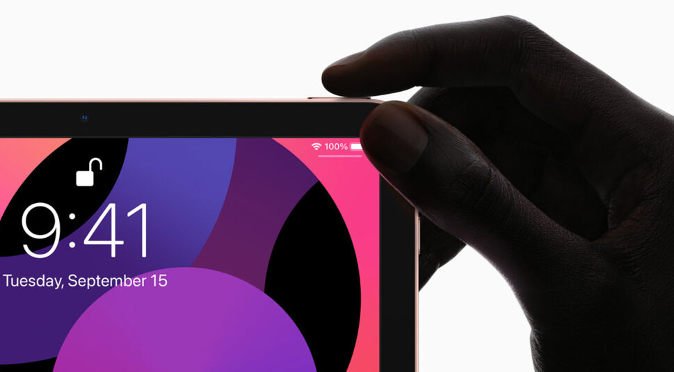 iPad Air 2020 mit Touch ID im Anschalt-Button