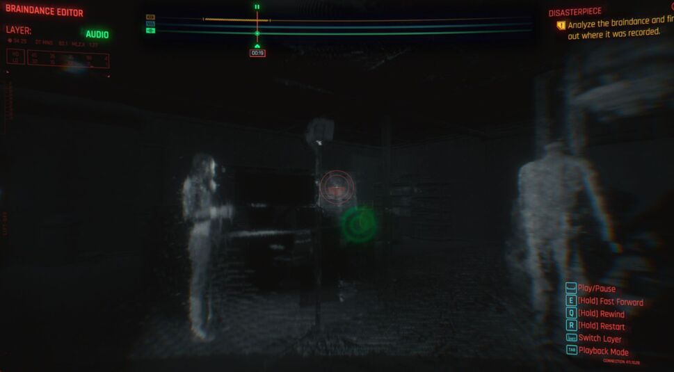 Die Soundebene im Braindance-Editor von "Cyberpunk 2077".