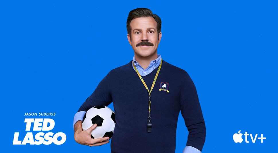 Jason Sudeikis als Ted Lasso in der gleichnamigen Serie bei AppleTV.