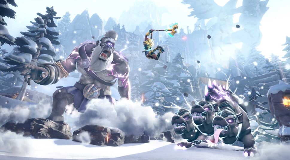 Kämpfe in Schneelandschaft aus dem Spiel: Immortals Feny Rising