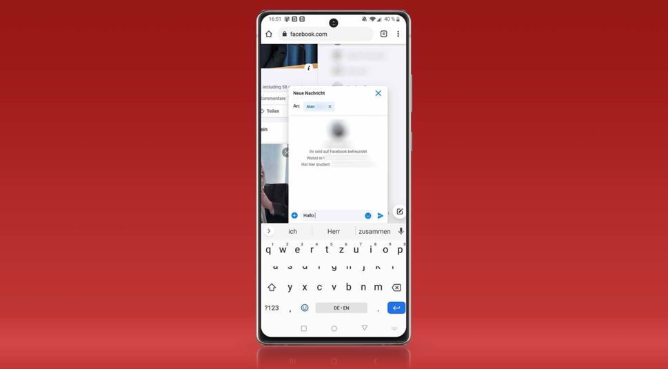 Facebook-Nachrichten ohne App im Browser öffnen