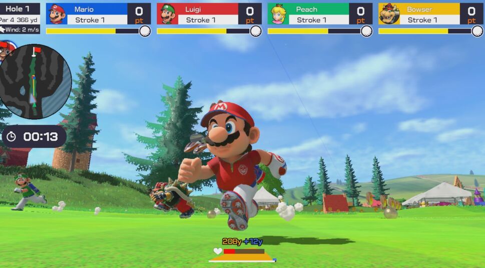 Screenshot von "Mario Golf: Super Rush".