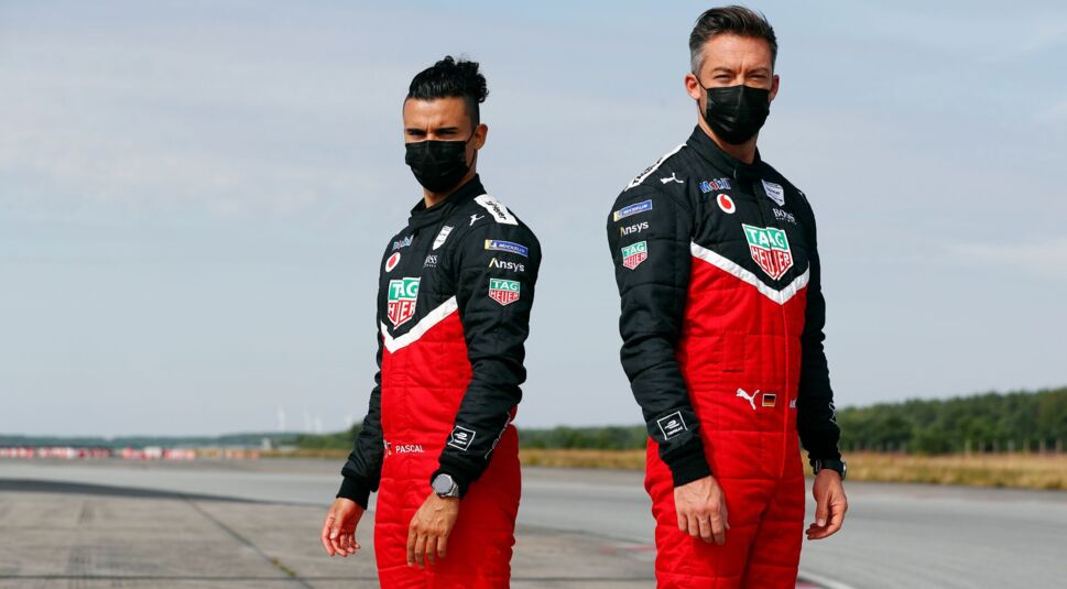 Die TAG Heuer Porsche-Werksfahrer Pascal Wehrlein und André Lotterer zur siebten Saison der ABB FIA Formel E.