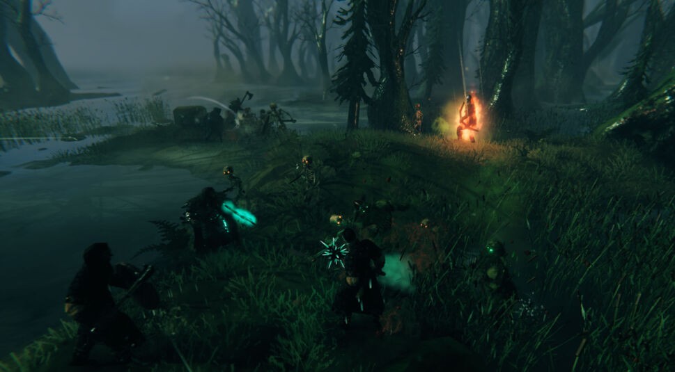 Ein Kampf im Spiel Valheim