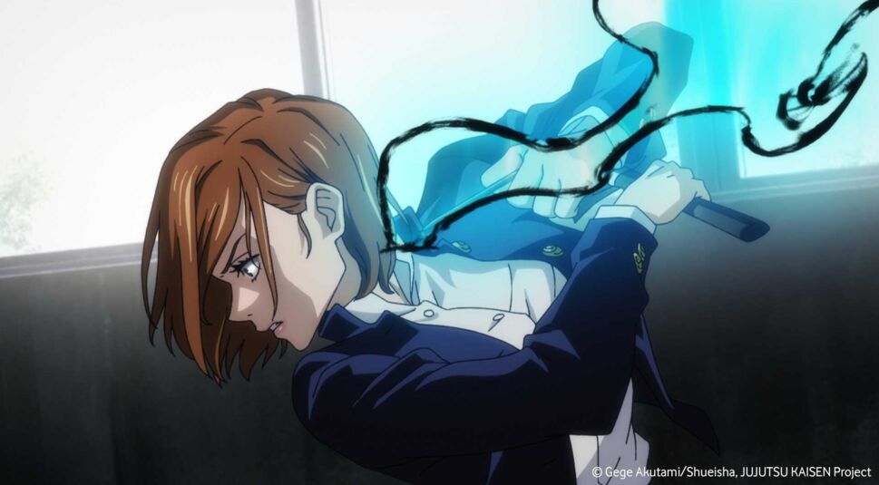Jujutsu Kaisen Kugisaki benutzt Fluchtechnik