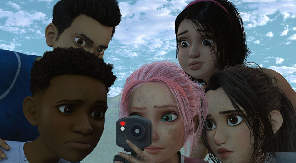 Kenji, Darius, Sammy, Brooklyn, Yaz in Jurassic World: Neue Abenteuer