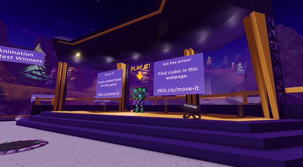 Der Server Island of Move in Roblox