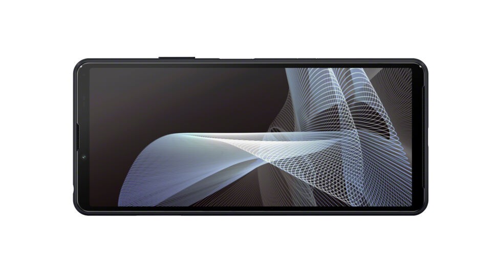 Das Display des neuen Sony Xperia 10 III 5G in Schwarz. 