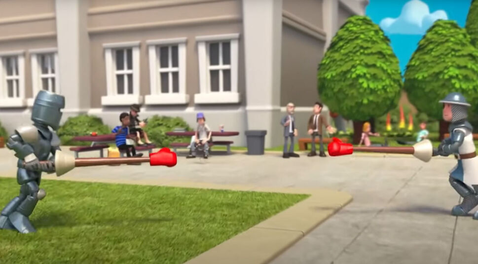 Screenshot von Two Point Campus.