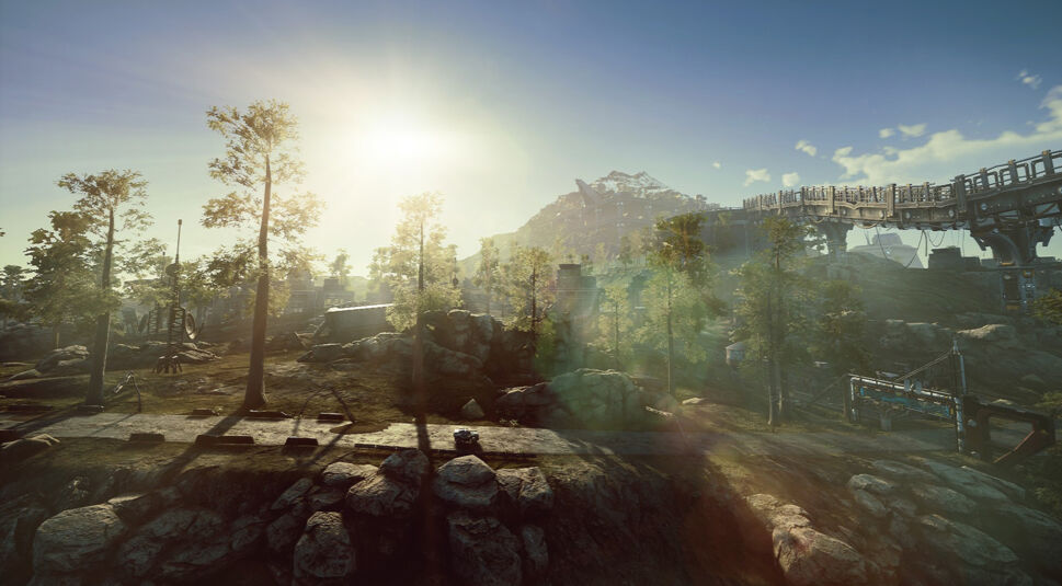 Die Landschaft im Spiel Dysterra