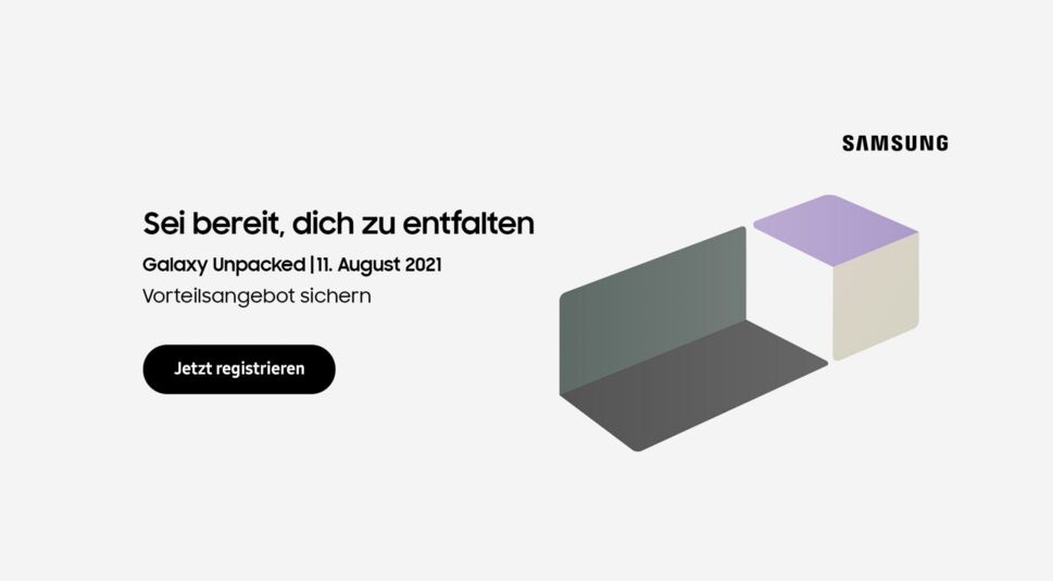  Am 9. August wird der Livestream zum Galaxy Unpacked Event am 11. August freigeschaltet! Hier kannst Du Dich zum  registrieren.