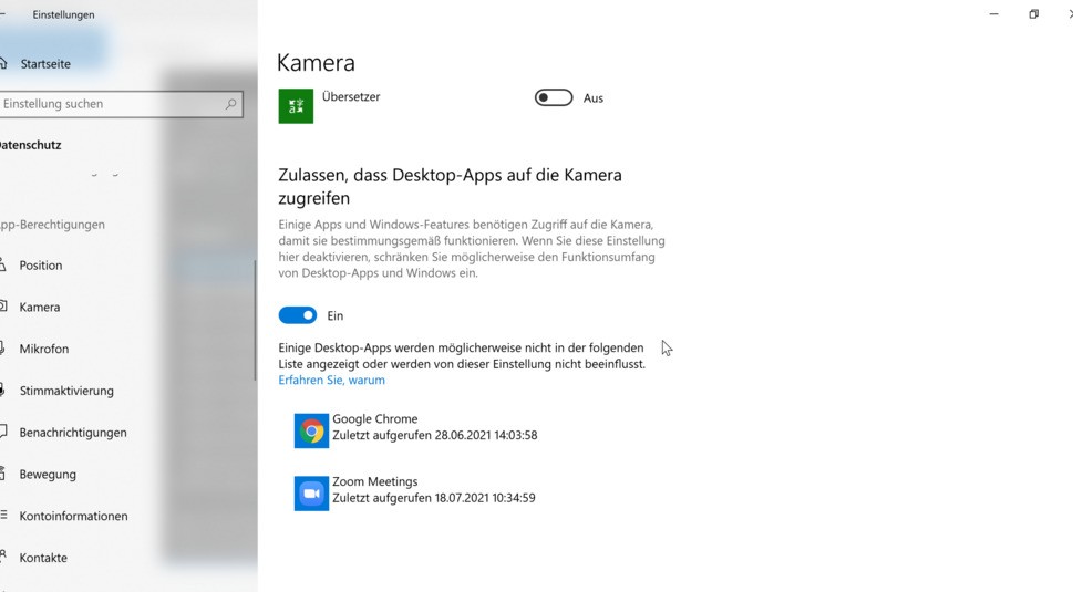 Webcam einrichten und freigeben