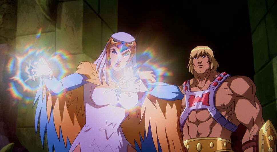 Sorceress und He-Man in der Serie Masters of the Universe: Revelation