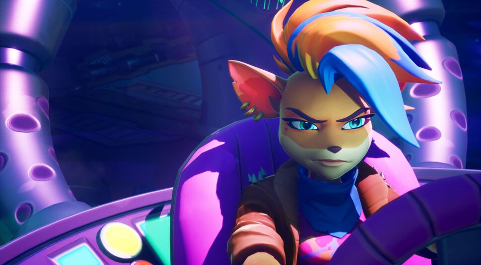 Die Beuteltier-Dame Tawna Bandicoot im Spiel "Crash Bandicoot 4: It's About Time".