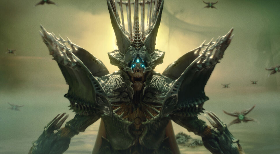 Die Hexenkönigin Savathûn in der Spiel-Erweiterung "Die Hexenkönigin" zu Destiny 2.