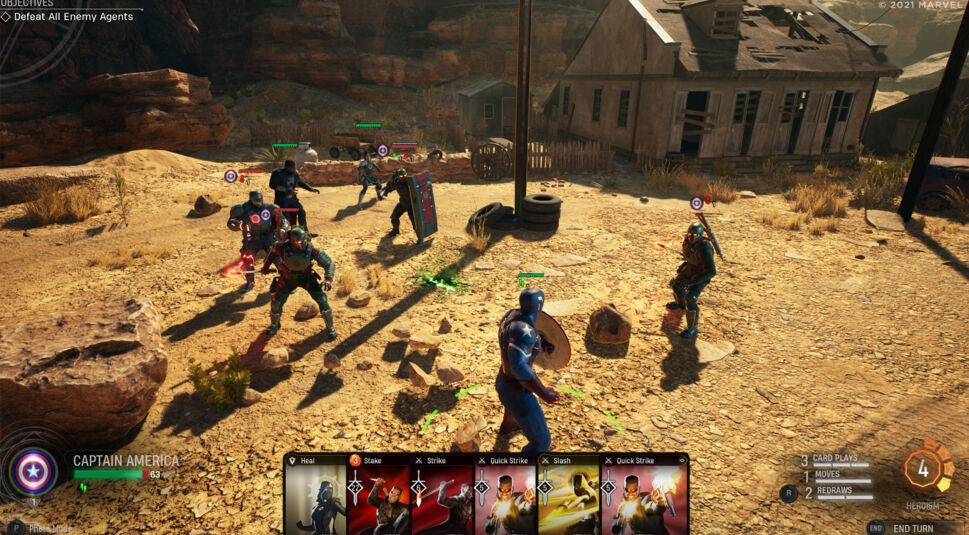 Ein Kampf im Spiel Marvel's Midnight Suns