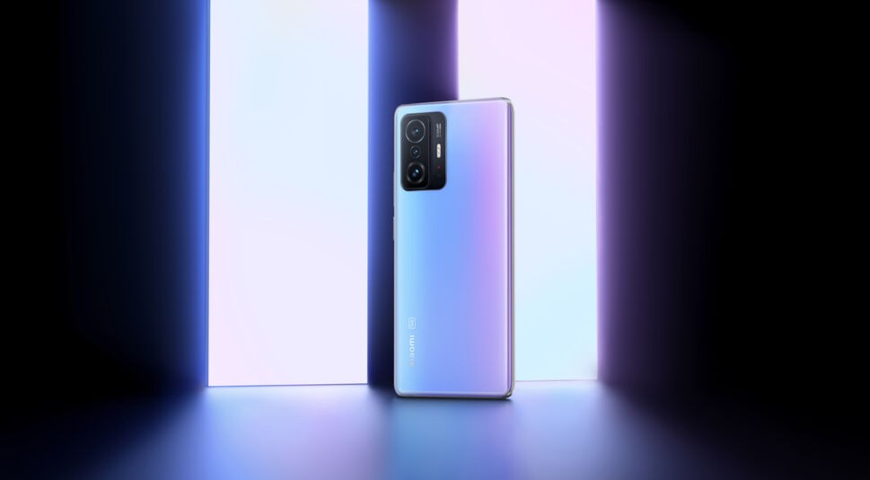 Das neue Xiaomi 11T Pro 5G in Celestial Blue.