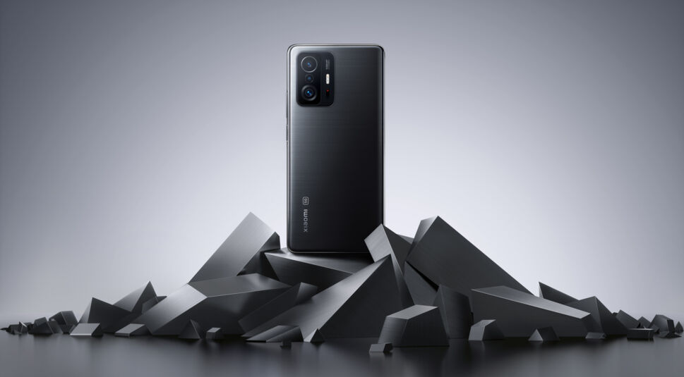 Das neue Xiaomi 11T Pro 5G in Meteorite Gray.