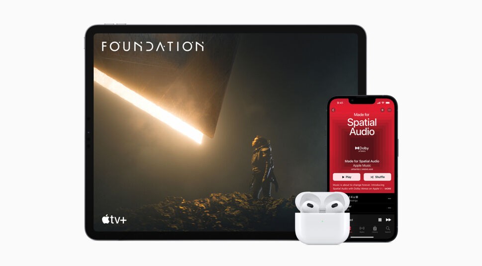 AirPods 3, iPhone und iPad.