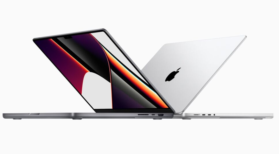  Das MacBook Pro 2021 erscheint in den Größen 14,2 und 16,2 Zoll.