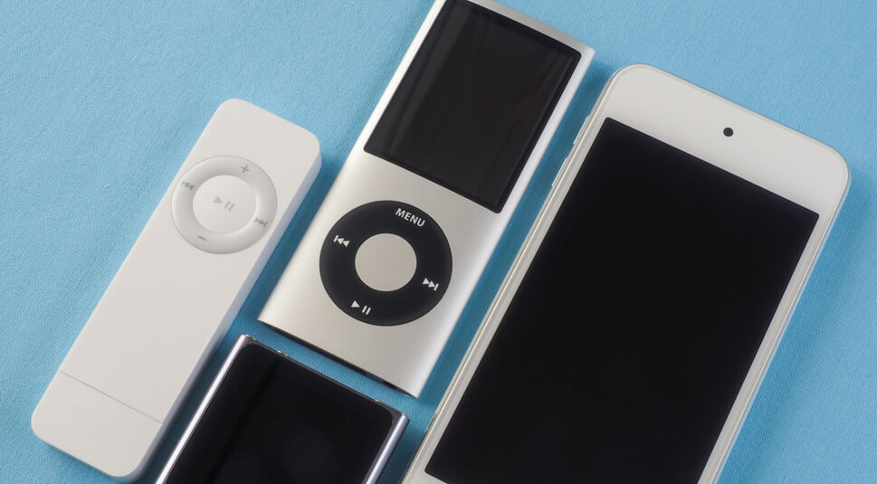  Die Revolution der verschiedenen iPod-Modelle.