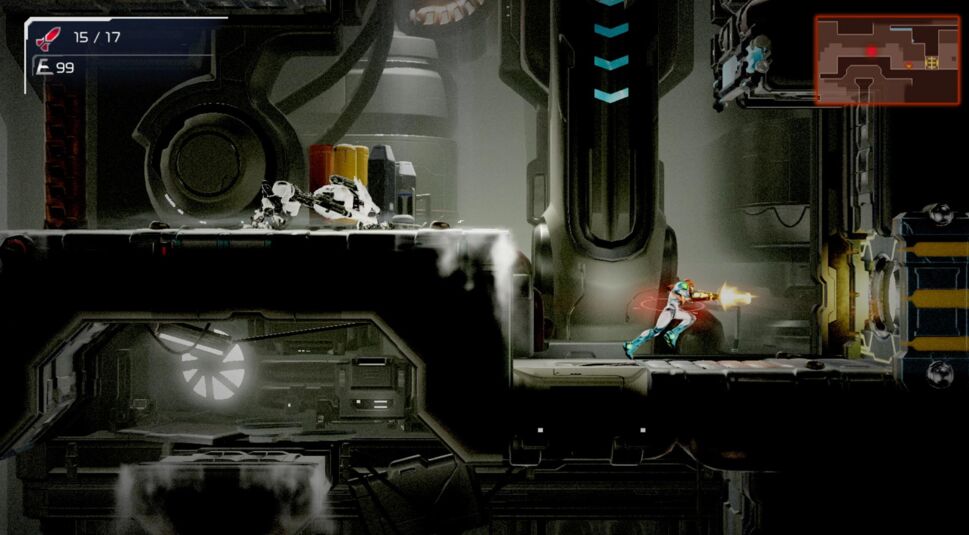 Ein Kampf im Spiel Metroid Dread