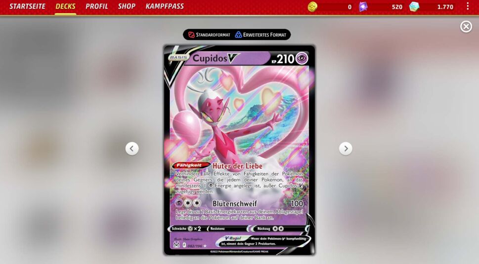 Cupidos-V als Ultra Rare