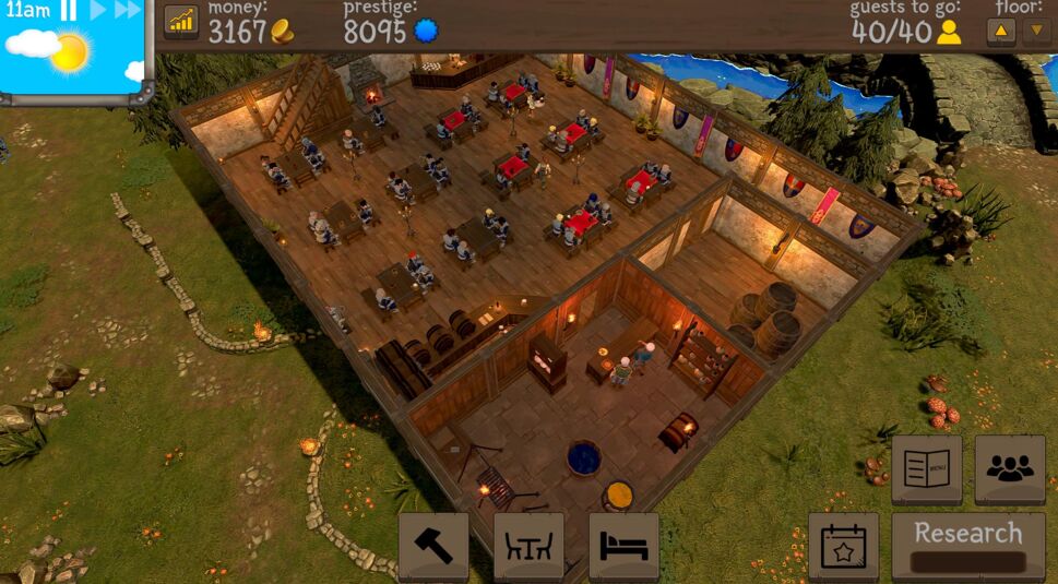 Eine Taverne im Spiel Tavern Master