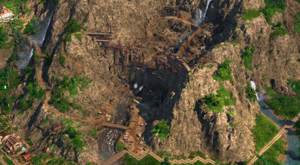 Der Staudamm in Phase 2 aus dem Szenario Eden am Ende