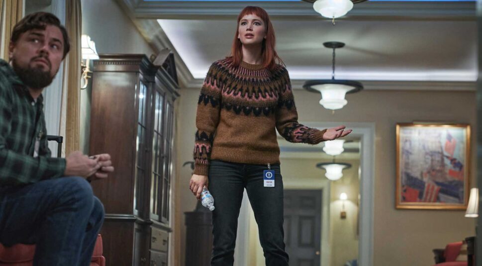 Leonardo DiCaprio und Jennifer Lawrence in Don't Look Up