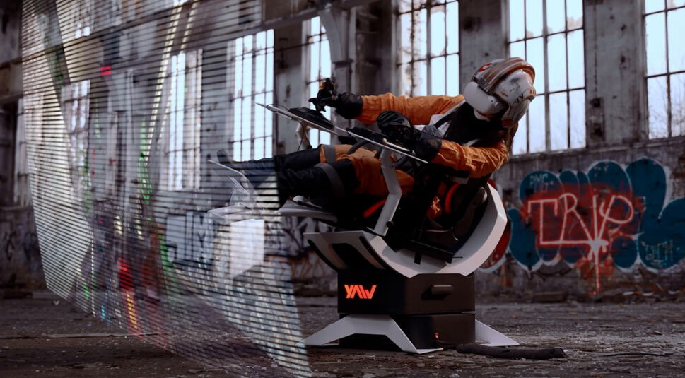 Virtual Reality Sitz im Einsatz