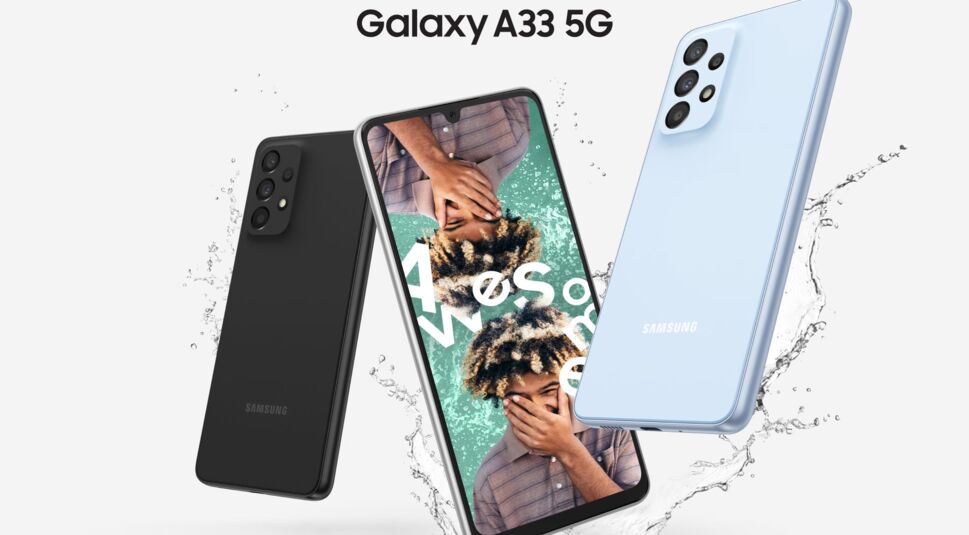 Das Galaxy A33 in mehreren Farben