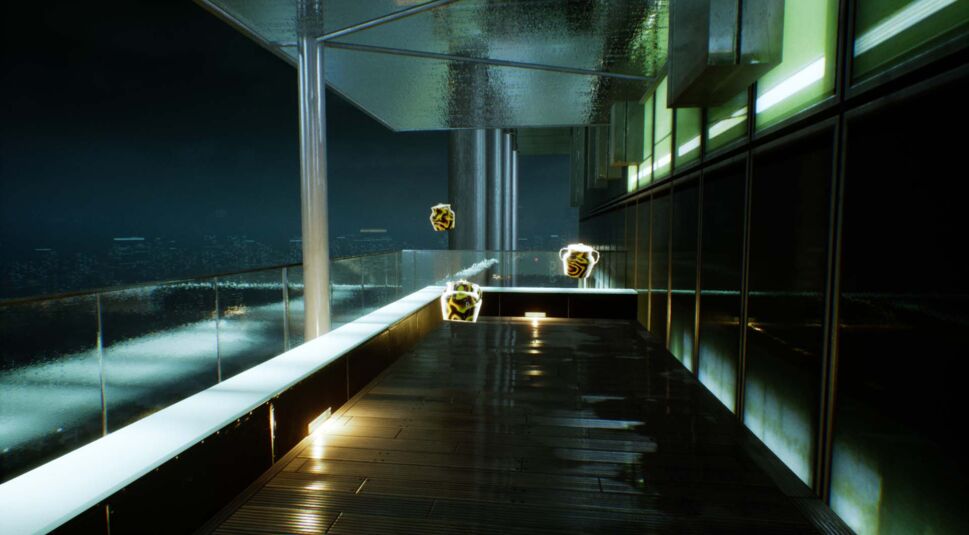 Die gelben Ätherkristalle in GhostWire: Tokyo